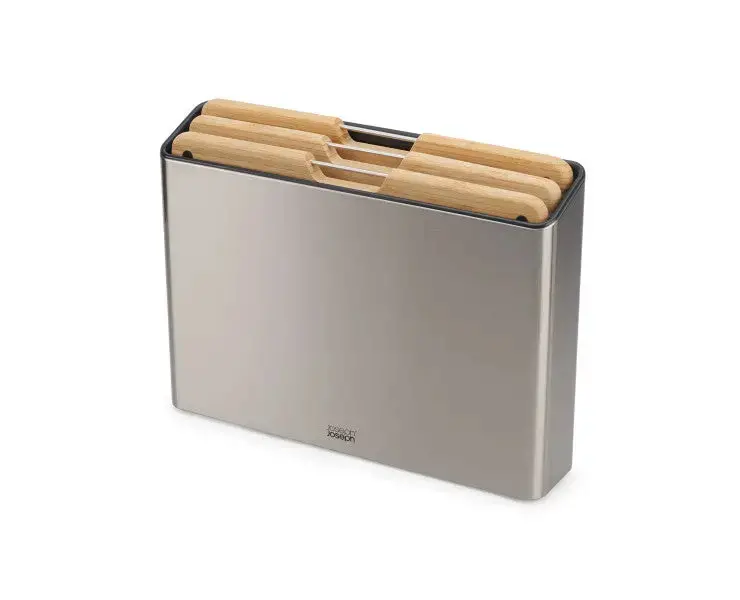 Joseph Joseph Folio Steel & Bamboo 3-Piece Cutting Board Collection 1