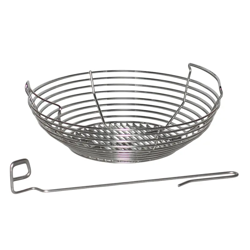 Kick Ash Basket For Pit Boss K24 Kamado — With Optional Can & Divider 2