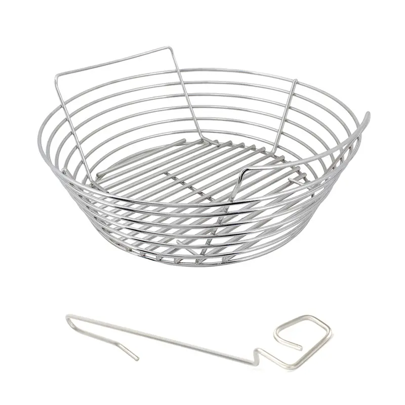 Kick Ash Basket With Can & Divider Options For Vision Kamado Grills 2