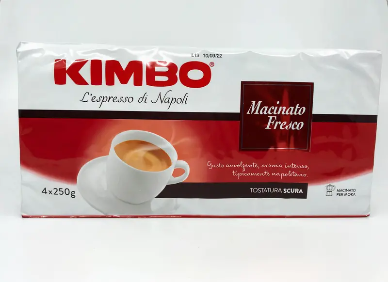 Kimbo Macinato Fresco Dark Roast Ground Coffee – 4 × 250G Pack 1