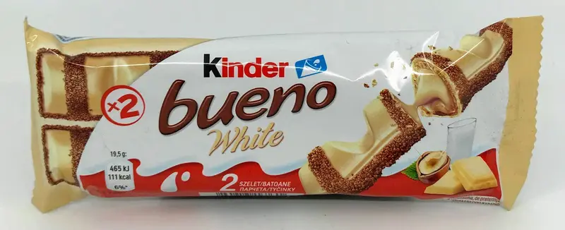 Kinder Bueno White Chocolate Bar – 39G Individually Wrapped Snack 1