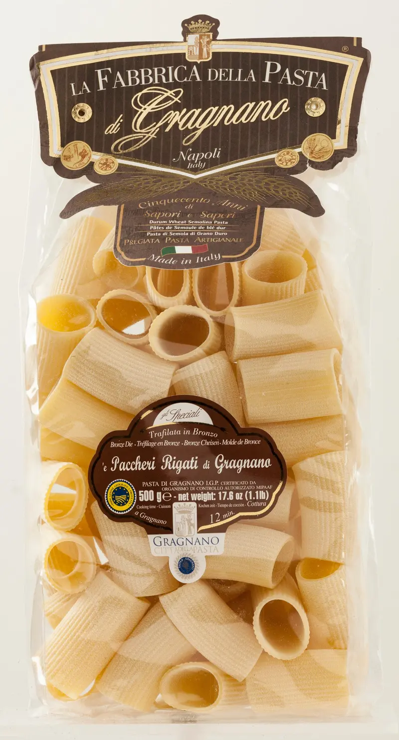 La Fabbrica Della Pasta Di Gragnano Rigged Paccheri – 500 G (17.6 Oz) 1