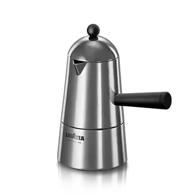 Lavazza Carmencita Classic Moka Pot – 3-Cup Stainless Steel Design 1