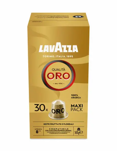 Lavazza Qualità Oro Aluminum Capsules For Nespresso – 30-Pack 1