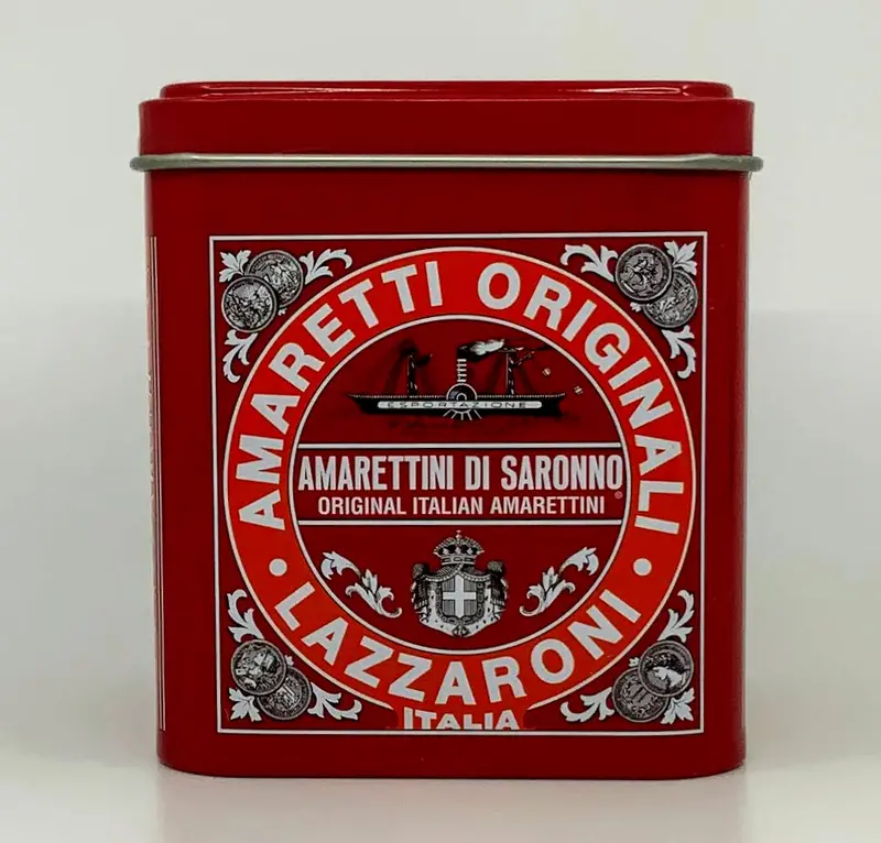 Lazzaroni Amarettini Cookies In Tin – Saronno Recipe, 125G (4.4 Oz) 1