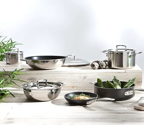 Le Creuset Tri-Ply Stainless Steel Deep Casserole Pan 1