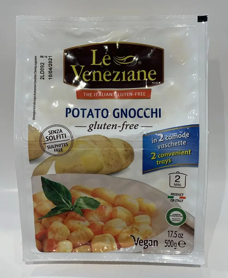 Le Veneziane Gluten-Free Potato Gnocchi – Authentic Venetian Style, 500G 1