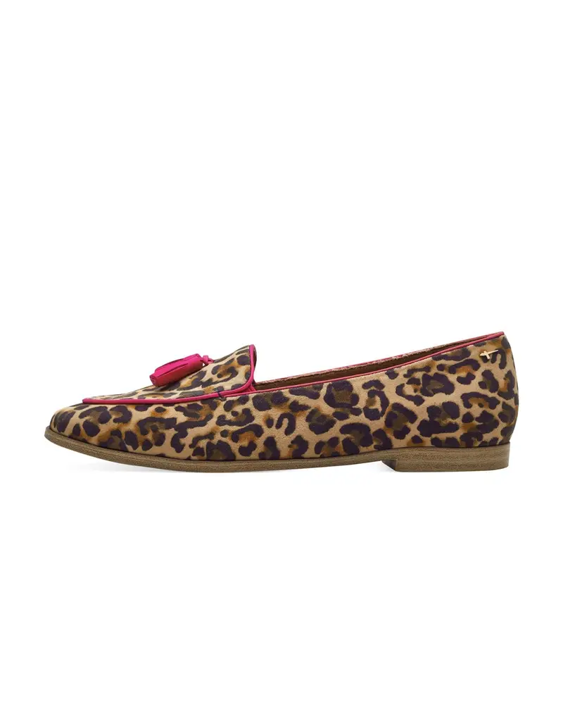 Leopard-Print Comb Loafer – Stylish Casual Slip-On Shoe 1