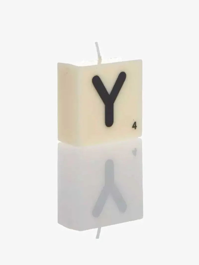 Letter Y Scented Soy Candle 1