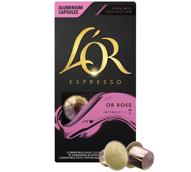 L’Or Rose Flavored Nespresso-Compatible Coffee Capsules – Pack Of 10 1