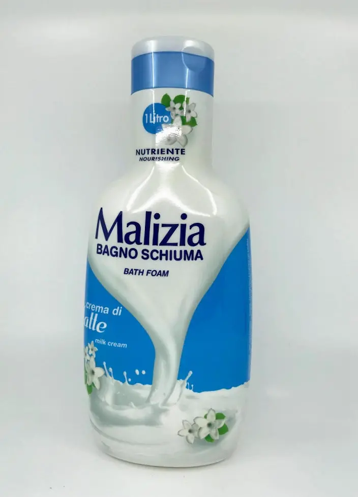 Malizia Milk Cream Bath Foam – Soothing Foaming Body Wash (1L) 1