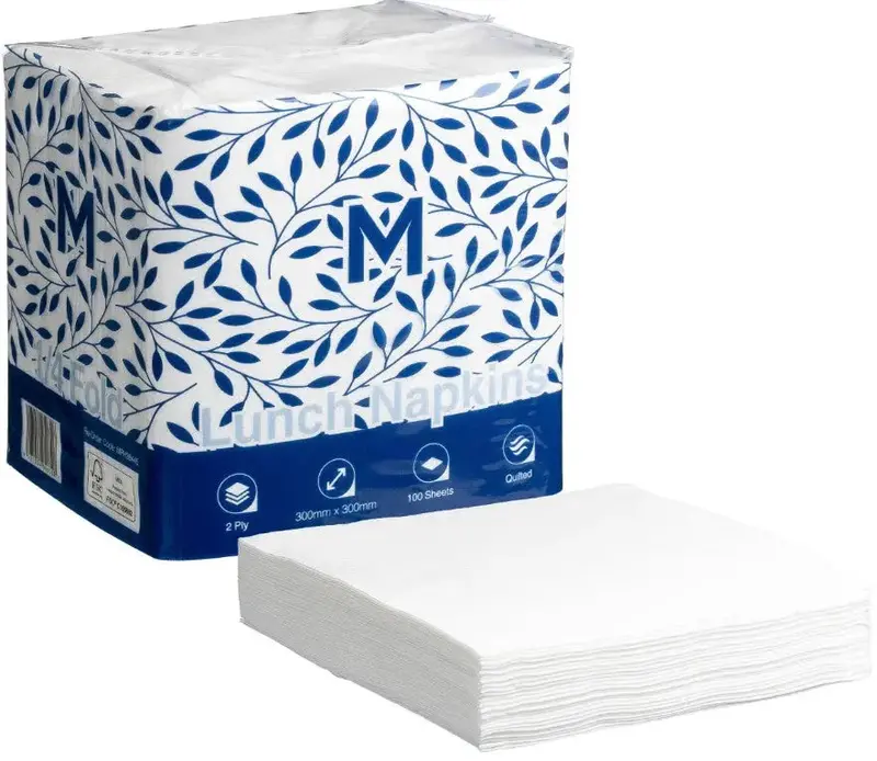 Matthews 2-Ply Quilted Lunch Napkins – 1/4 Fold, Fsc®-Certified 1