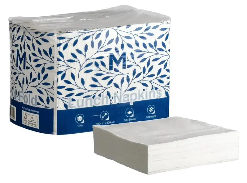Matthews Fsc®-Certified 1/4-Fold Lunch Napkins – 1-Ply Eco Paper 1