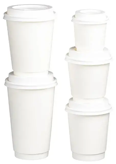 Matthews Insulated White Double-Wall Pe Paper Cups (Hot/Cold) 1