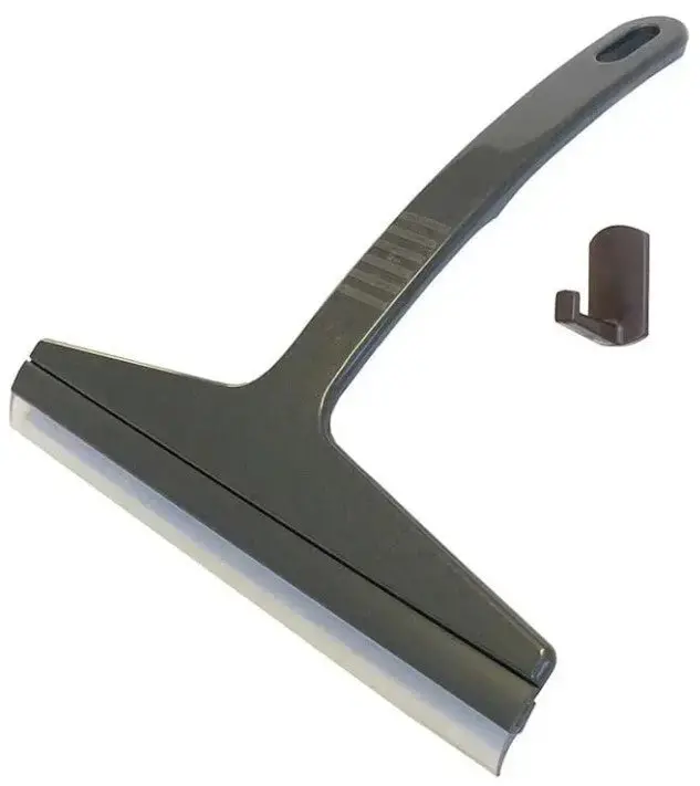 Matthews Stainless Steel Bathroom Squeegee With Rubber Blade 1