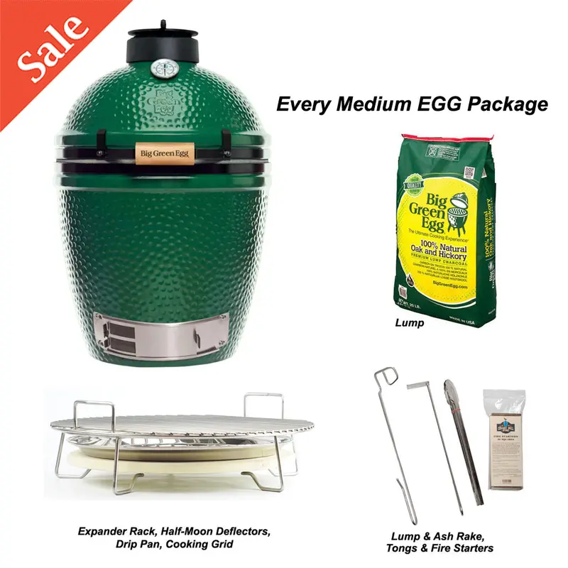 Medium-Sized Big Green Egg Kamado Grill 1