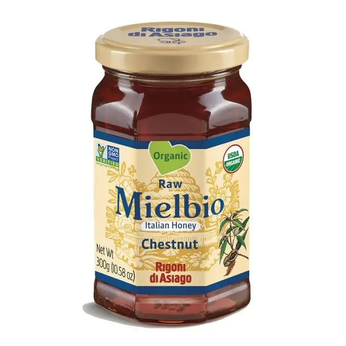 Mielbio Raw Chestnut Honey – Unfiltered Italian Artisan Honey, 300 G 1