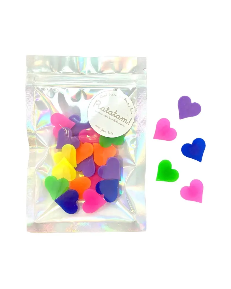 Mini Multicolor Heart-Shaped Clip-On Bike Accessories 1
