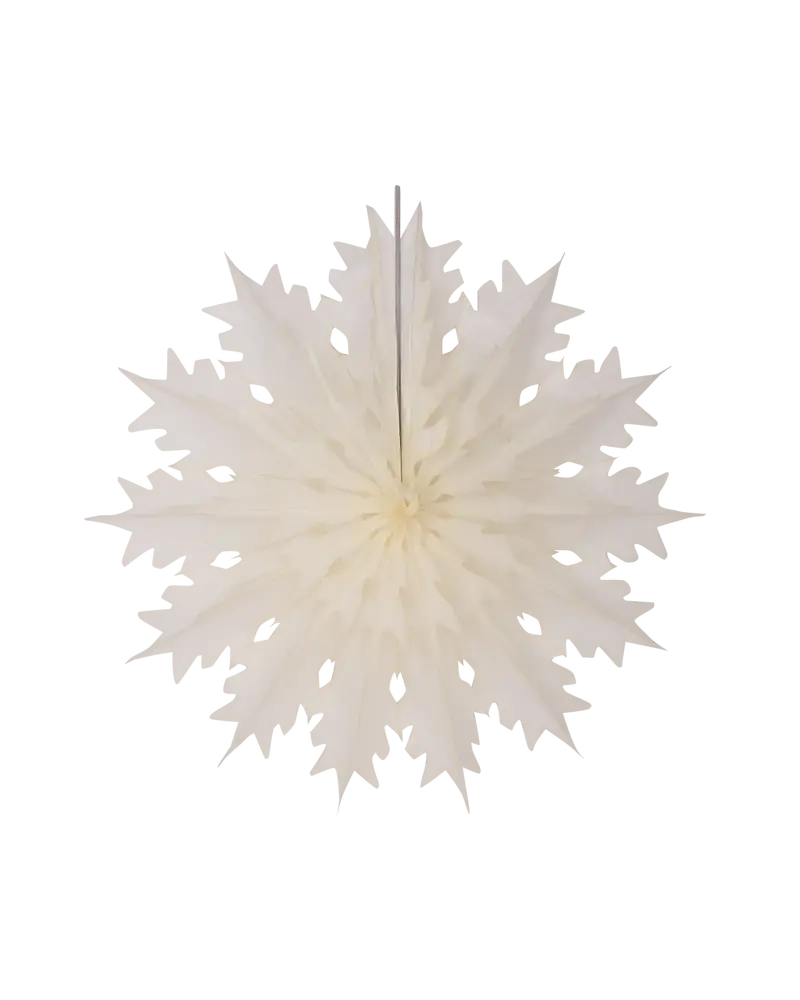 Natural-Finish Snowflake Fan Decoration – 45Cm Diameter 1