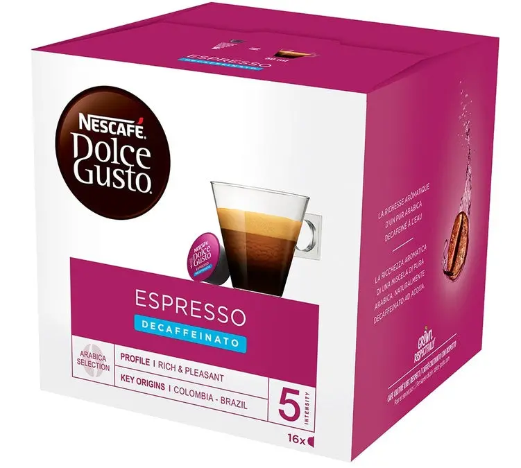 Nescafé Dolce Gusto Espresso Dek Blue Decaf Capsules (16-Pack) 1