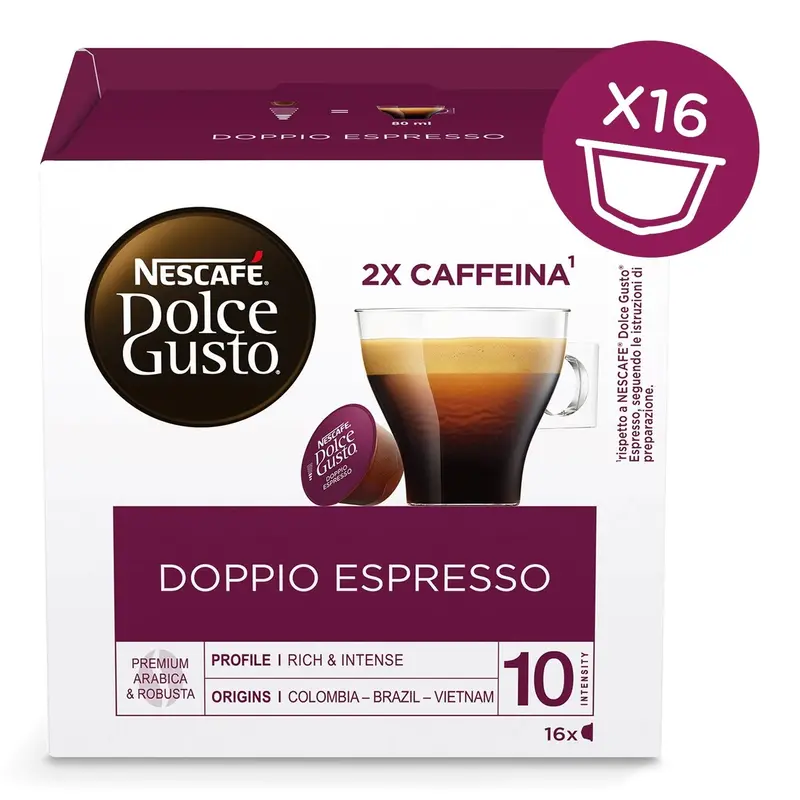 Nestlé Dolce Gusto Doppio Intenso Capsules – 16-Pack 1