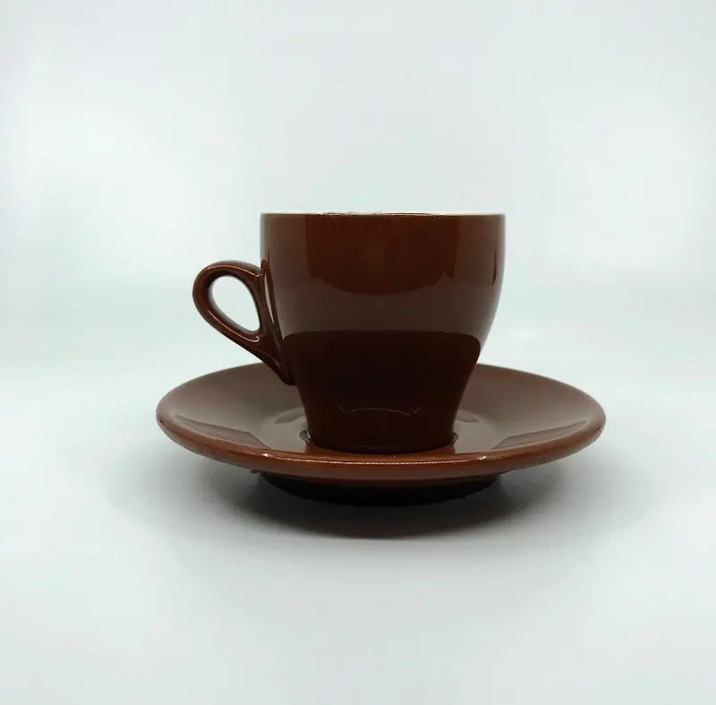 Nuova Point Milano Brown Cappuccino Cup And Saucer Set (6-Piece) 1