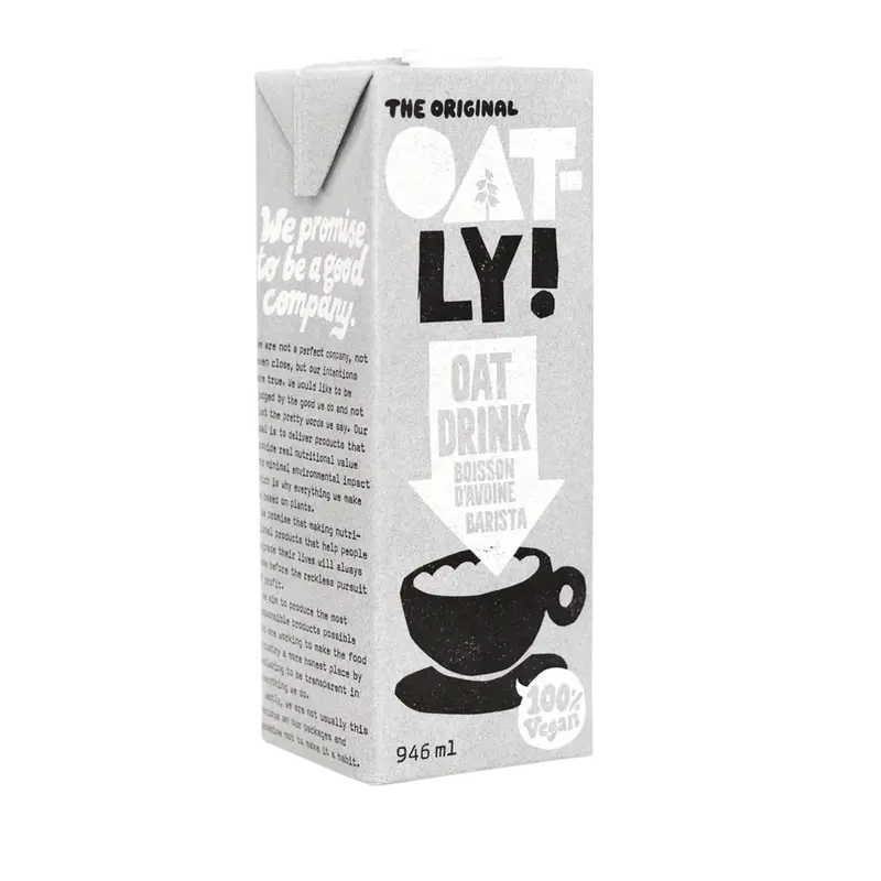 Oatly Barista Edition Oat Milk – Steams & Froths Like Dairy 1
