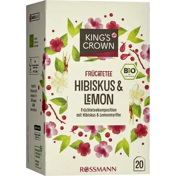 Organic Hibiscus & Lemon Fruit Tea – Tart & Citrusy Caffeine-Free Blend 1