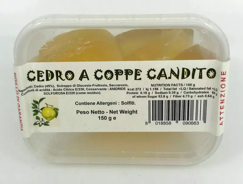 P.K. Giordano Natural Citron Slices – Unsweetened Italian Citrus Peel, 150G 1