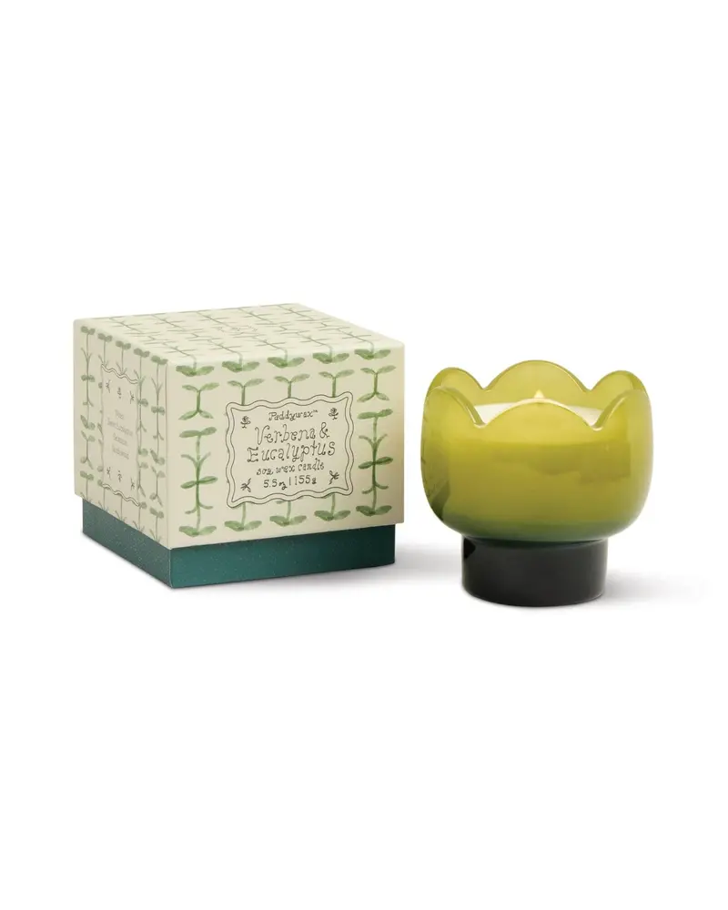 Paddywax Tulip Glass Candle – Verbena And Lemongrass Fragrance 1