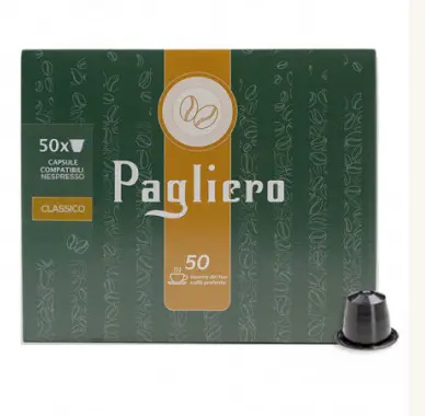 Pagliero Classic Nespresso-Compatible Coffee Capsules – 50-Pack 1