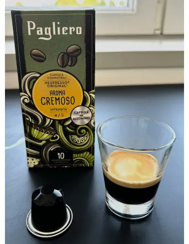 Pagliero Cremoso Aluminum Capsules For Nespresso – 10-Pack 1