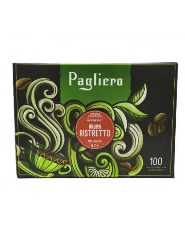 Pagliero Nespresso-Compatible Capsules – Intense Ristretto, 100-Pack 1