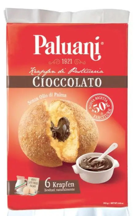 Paluani Chocolate-Filled Krapfen – 252G (8.88 Oz) 1