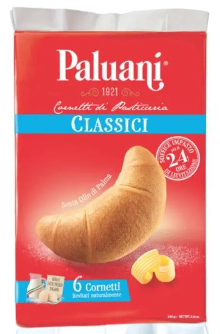 Paluani Classic Plain Croissants – 252 G (8.88 Oz) 1