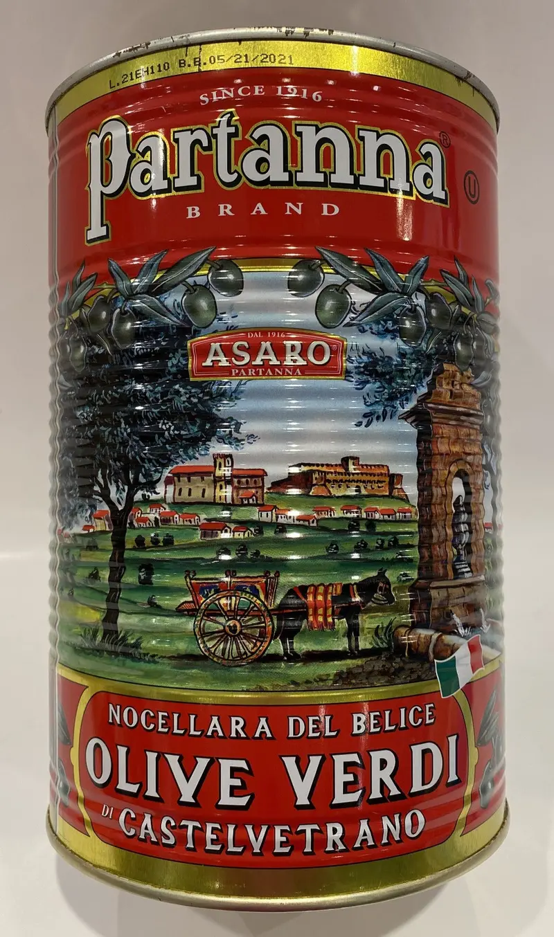 Partanna Castelvetrano Green Olives – 4.1Kg Bulk Pack 1