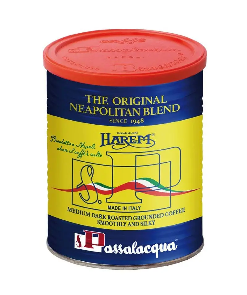 Passalacqua Harem Ground Coffee – Traditional Italian Moka Pot Blend (8.8 Oz) 1