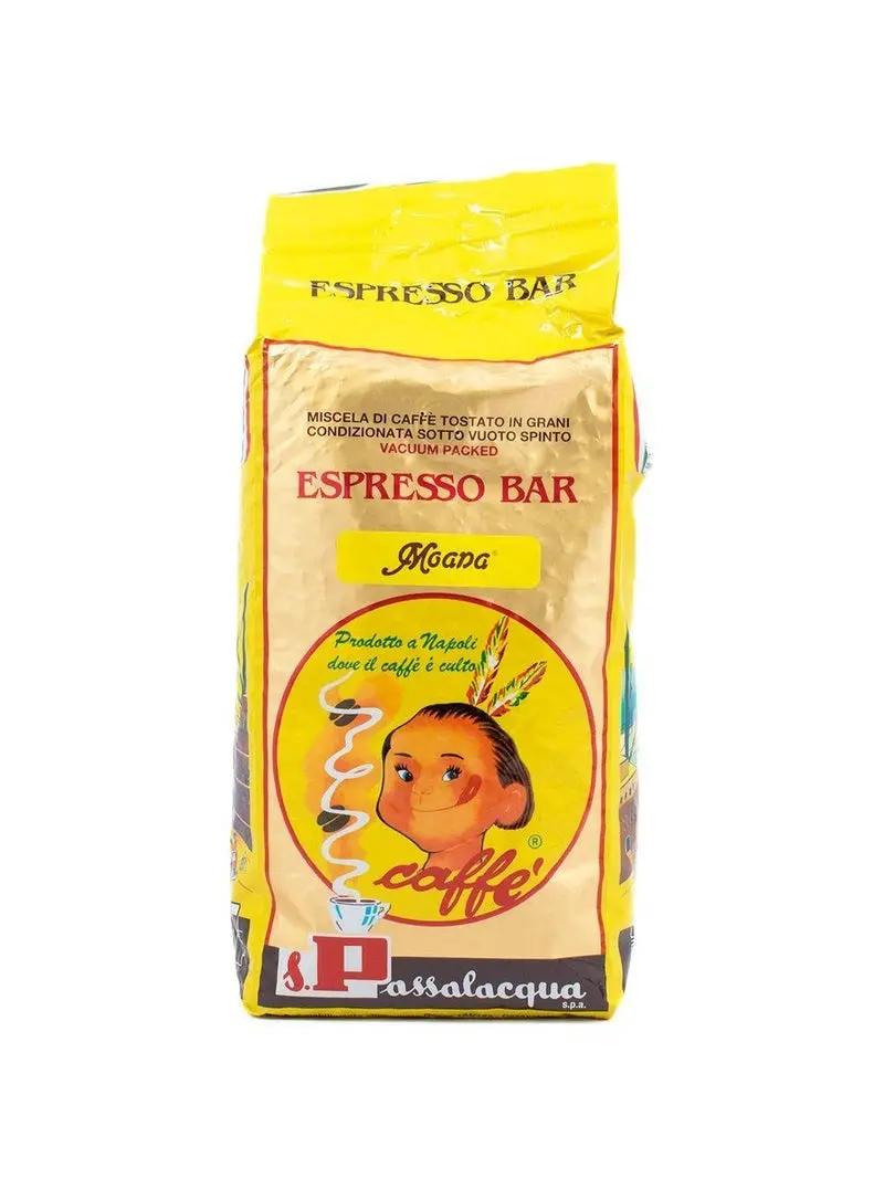 Passalacqua Moana Espresso Blend – Smooth Medium-Dark Roast – 2.2 Lb Package 1