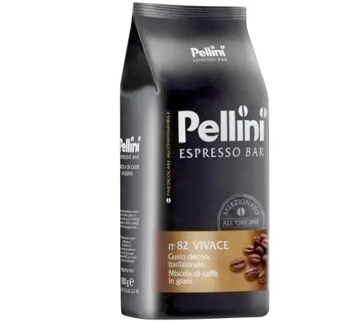 Pellini Espresso Bar Vivace No. 82 Whole Bean Coffee – 1 Kg 1