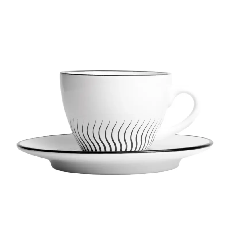 Pesado Sunrise Ceramic Cup And Saucer Set (160 Ml) 1