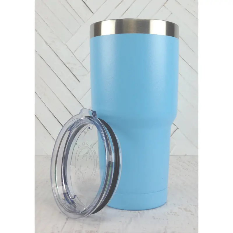 Polar Camel 30 Oz Light Blue Vacuum-Insulated Tumbler 1