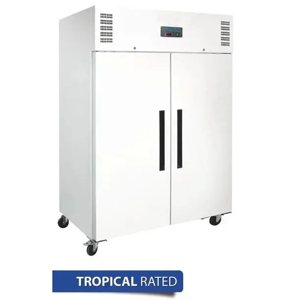 Polar Dl897-A Double-Door Upright Freezer – 1200L Capacity, White Finish 1