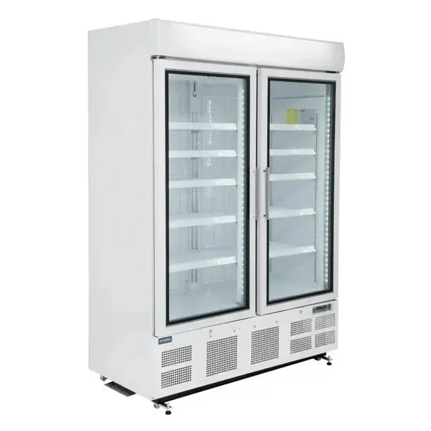 Polar G-Series 920L White Upright Display Freezer 1