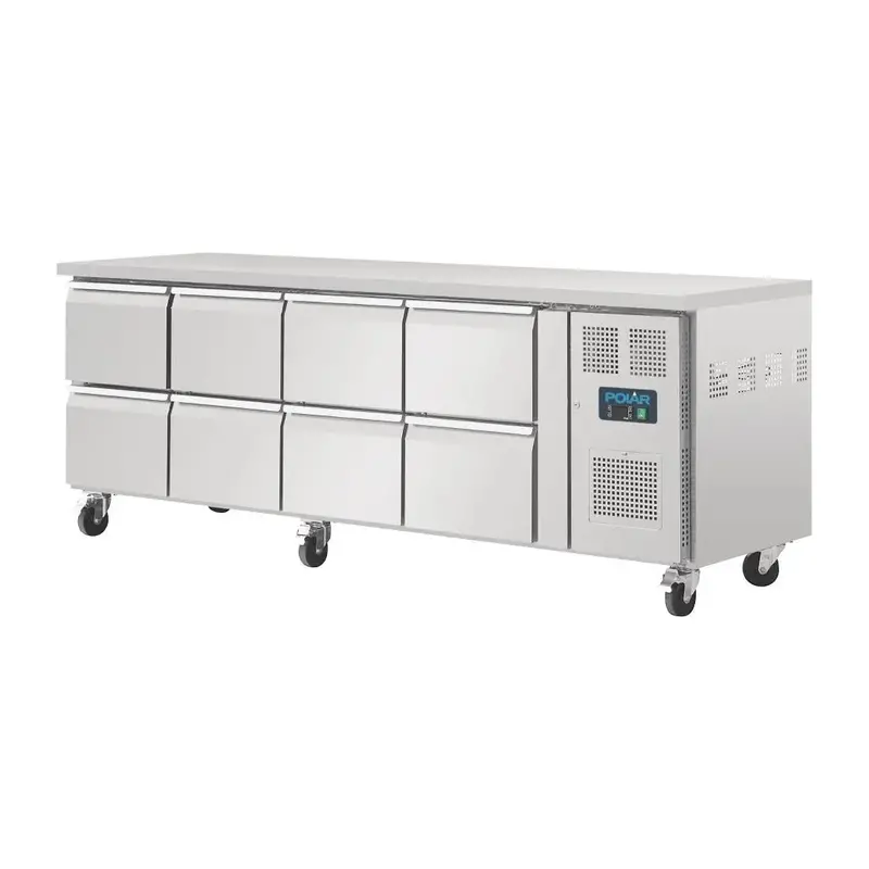Polar U-Series Eight-Drawer Gastronorm Counter Fridge 1