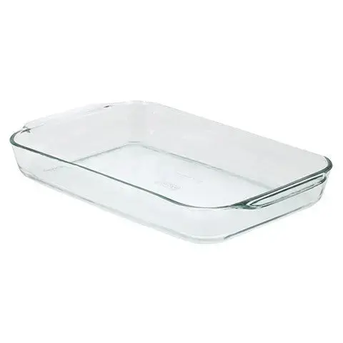 Pyrex Basics Oblong Glass Baking Dish – 4.5L Capacity 1
