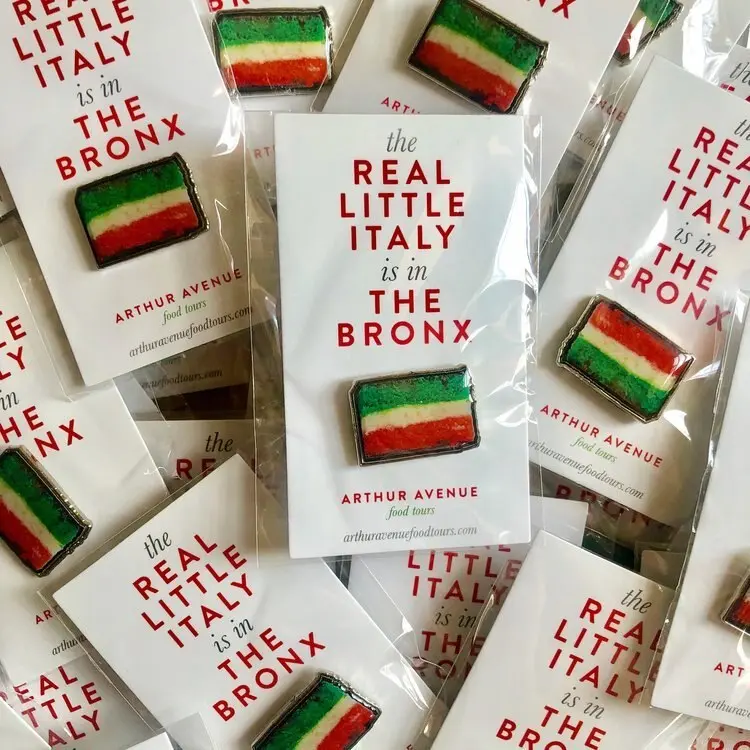 Rainbow Cookie Pin – Arthur Avenue Food Tours Collectible (Free Shipping) 1