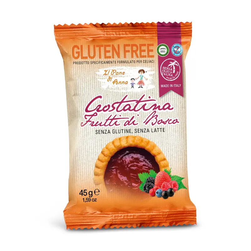 Rivetti Crostatina Frutti Di Bosco – Dairy-Free & Gluten-Free Berry Tarts, 6 × 45G 1
