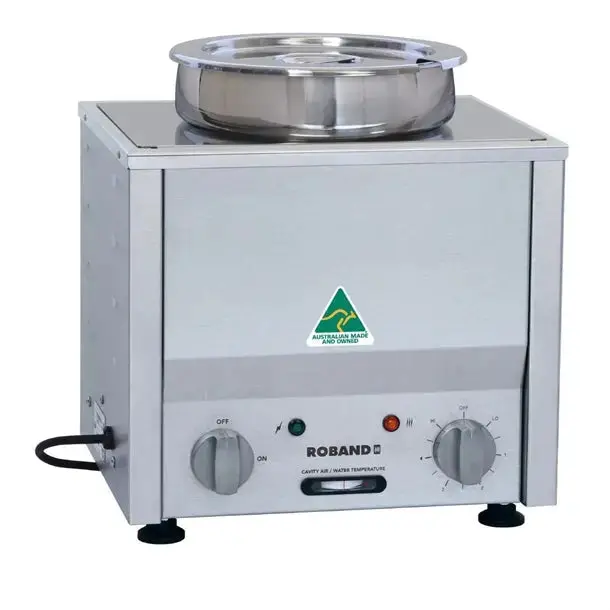 Roband Bm1E Stainless Steel Hot Bain Marie – One 200Mm 7.25L Pot With Lid 1