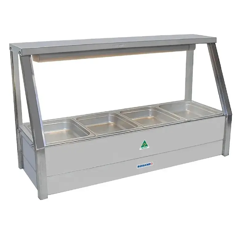 Roband E14 Straight-Glass Single-Row Food Bar – Fits 4×1/2 Gn 65Mm Pans (B2B) 1