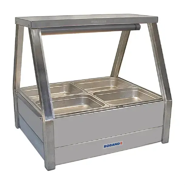 Roband E22 Double-Row Glass Foodbar – 4×½-Size 65Mm Pans, 6.3A 1